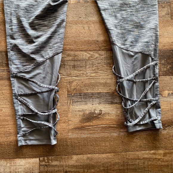 C9 by Champion Heathered Leggings with Lace Up & Mesh Back - Picture 6 of 6